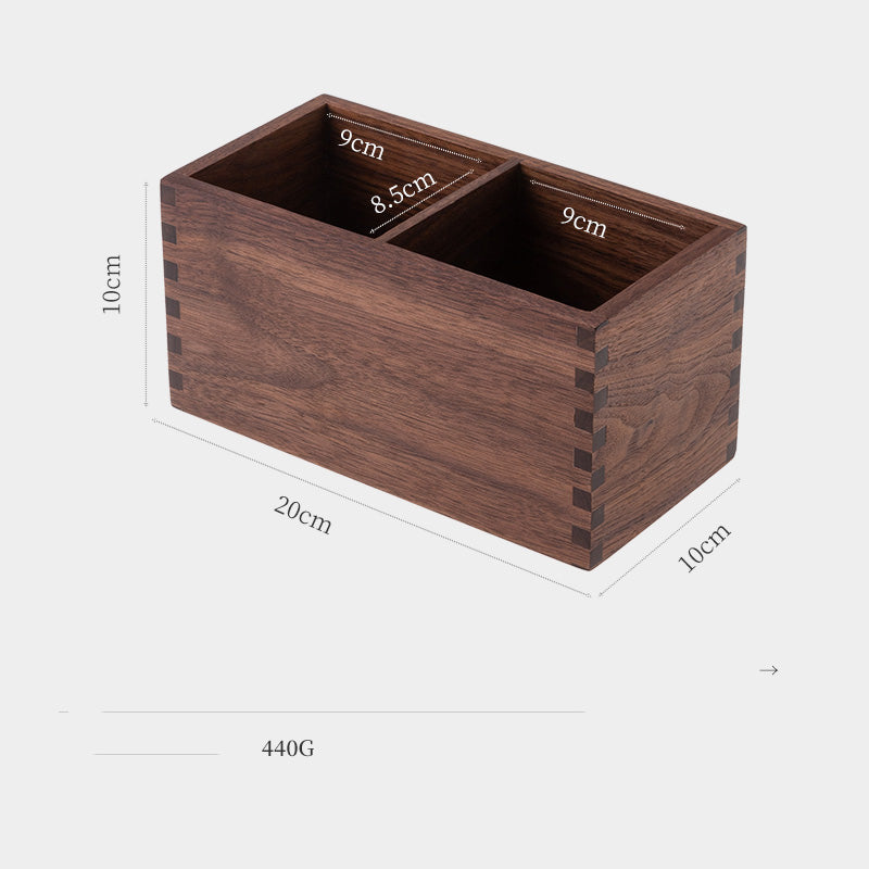 The Executive Walnut Desk Organiser