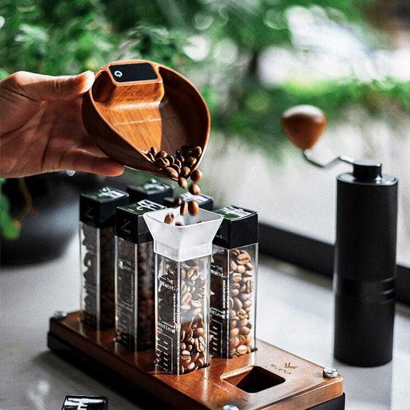 Walnut Italian Pour-over Coffee Electronic Scale Tray