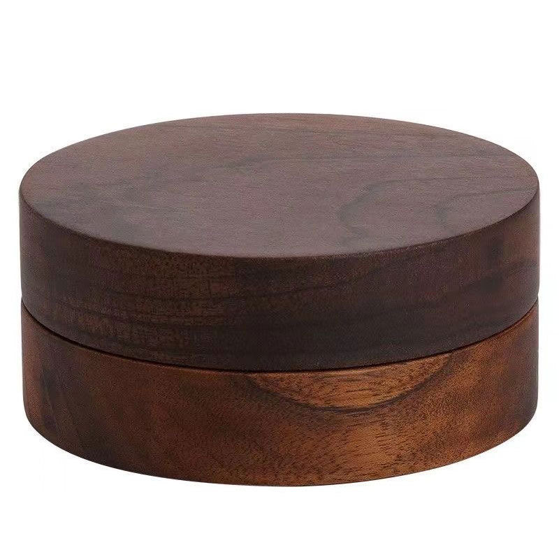 Black Walnut Ashtray With Metal Liner & Lid
