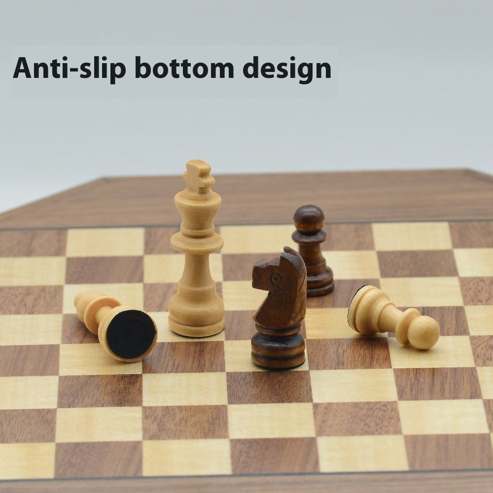 Octagonal Wooden Magnetic Chess Set