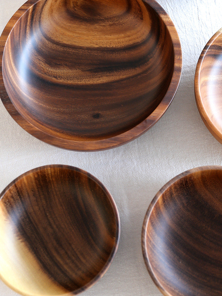 Natural Wooden Bowl Set