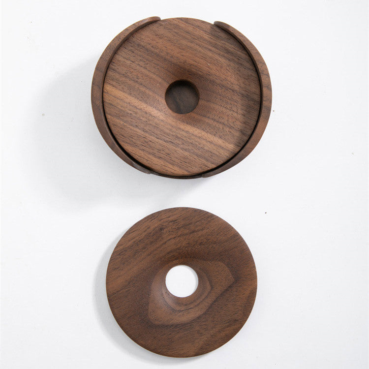 Black Walnut Tea Coaster Set
