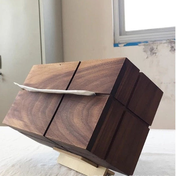 Black Walnut Paper Towel Box