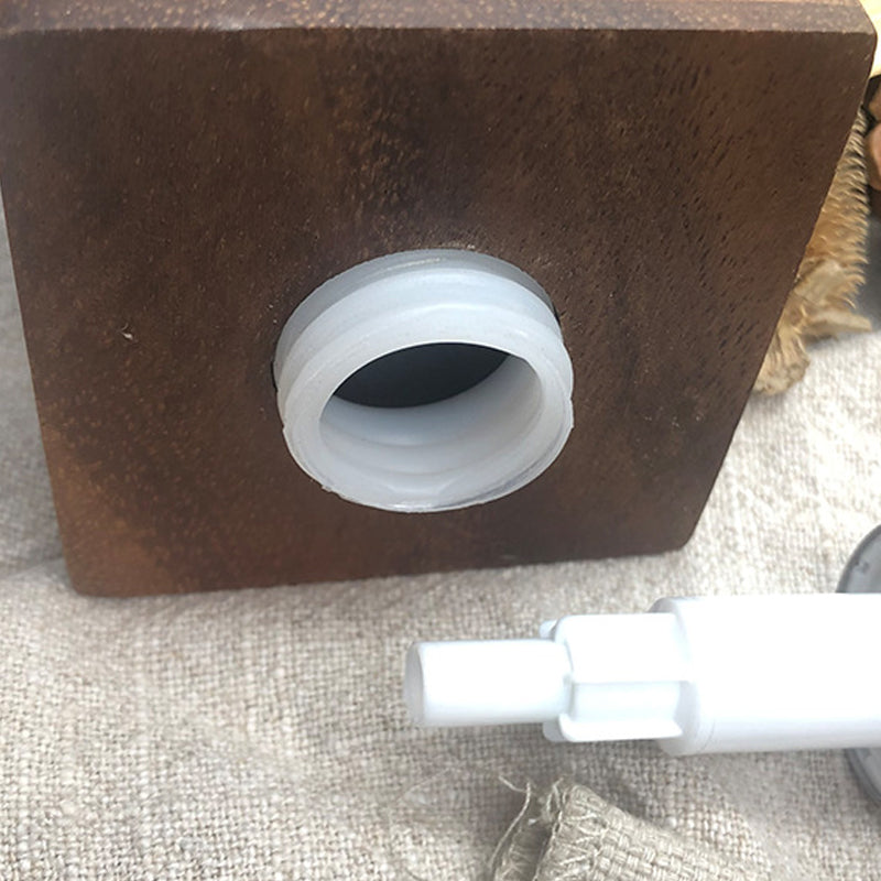 The Signature Walnut Sanitizer Bottle Set