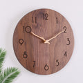 Solid Black Walnut Clock | Nordic Simplicity Collection