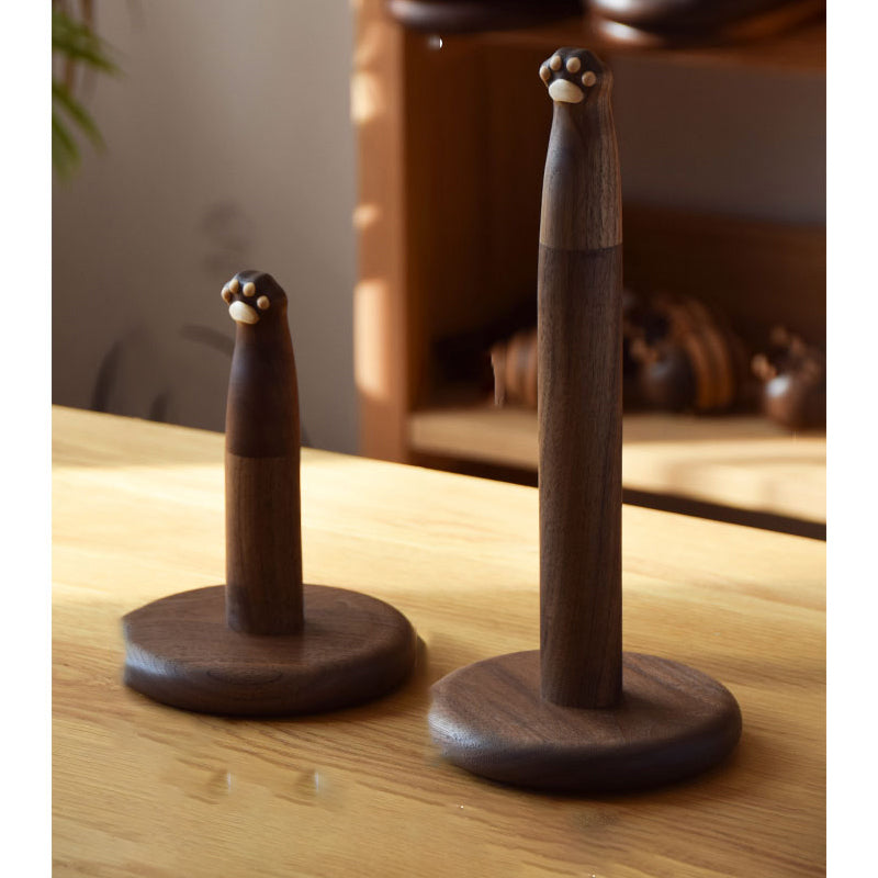 Black Walnut Sculptural Tissue Holder