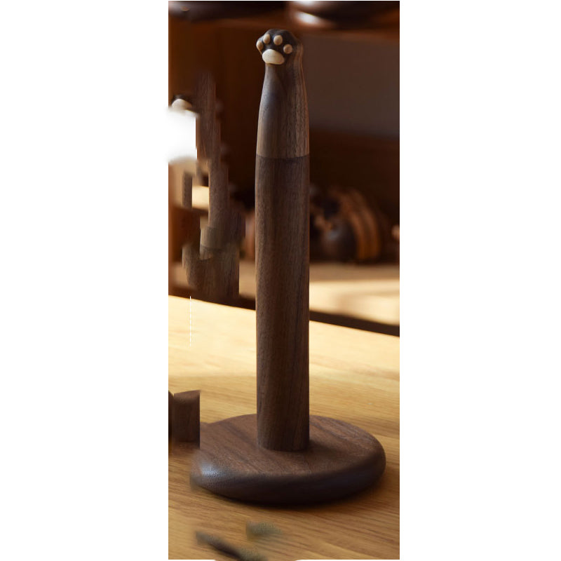 Black Walnut Sculptural Tissue Holder
