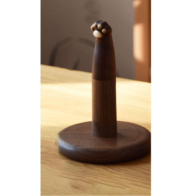 Black Walnut Sculptural Tissue Holder