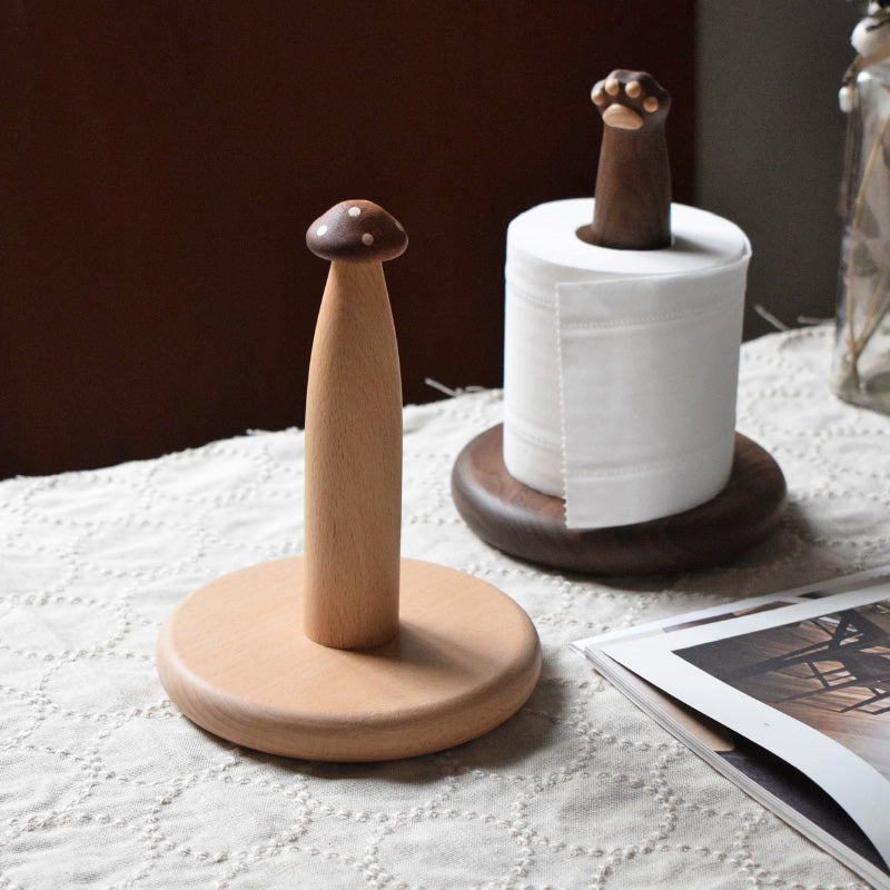 Black Walnut Sculptural Tissue Holder