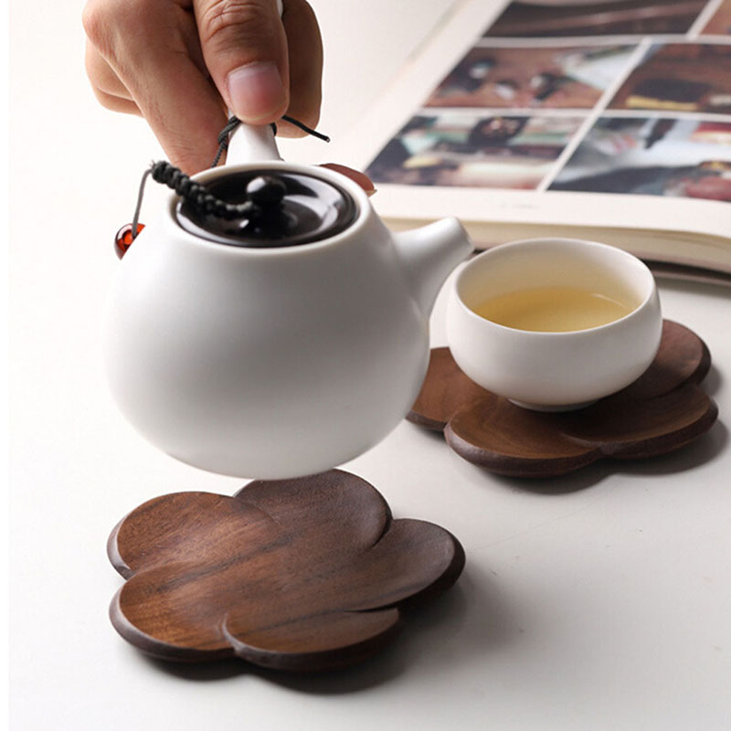 Black Walnut Petal Coaster & Pot Holder