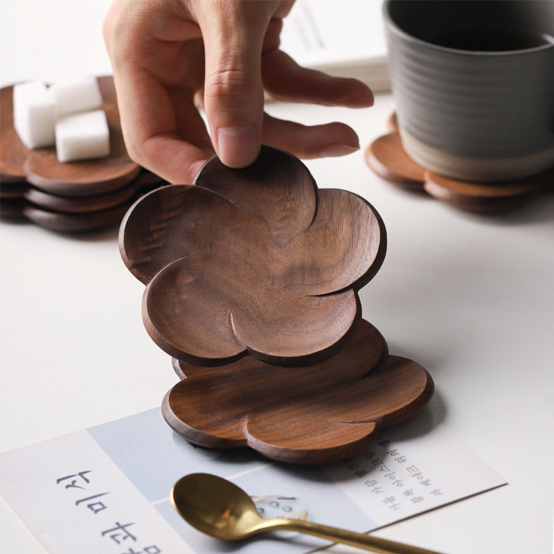 Black Walnut Petal Coaster & Pot Holder