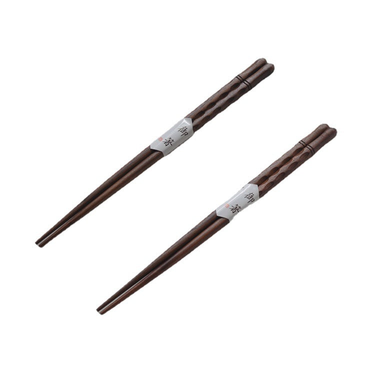 Black Walnut Tortoise Shell Tangent Wooden Chopsticks