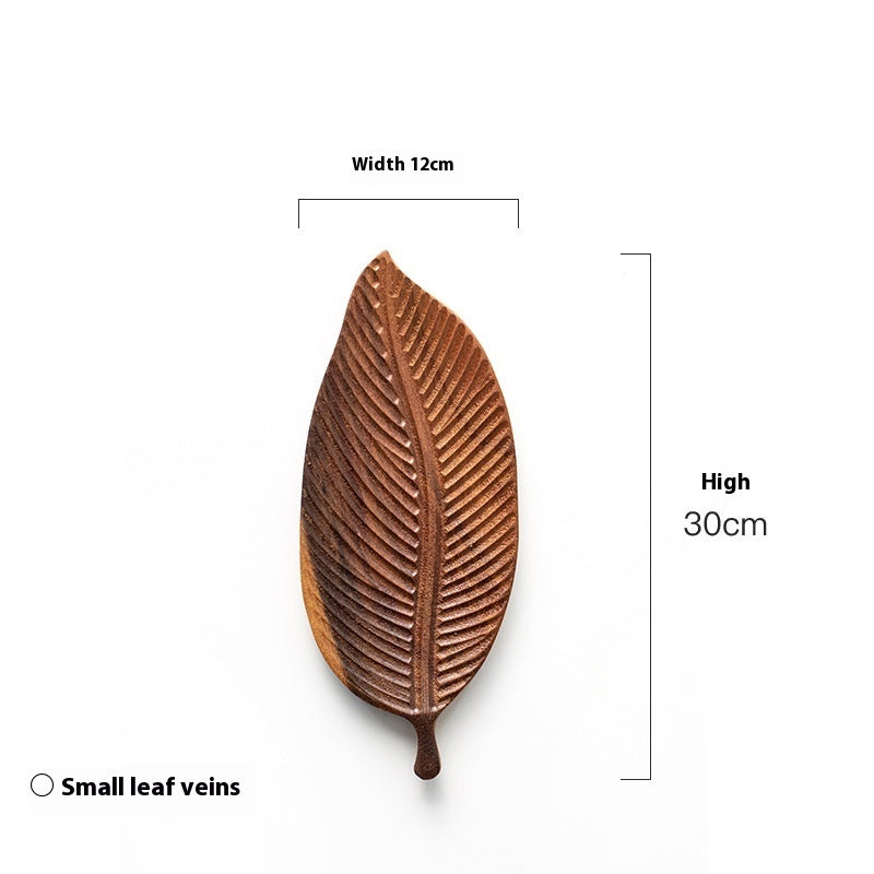 Solid Walnut Leaf Tray