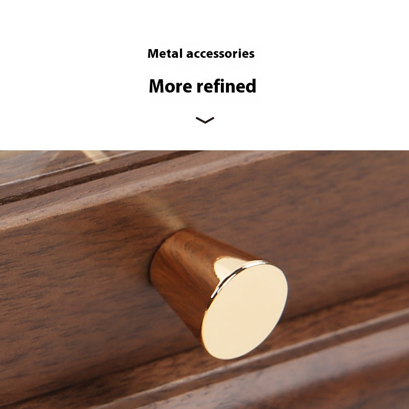 Japanese Style Black Walnut Jewelry Storage Box