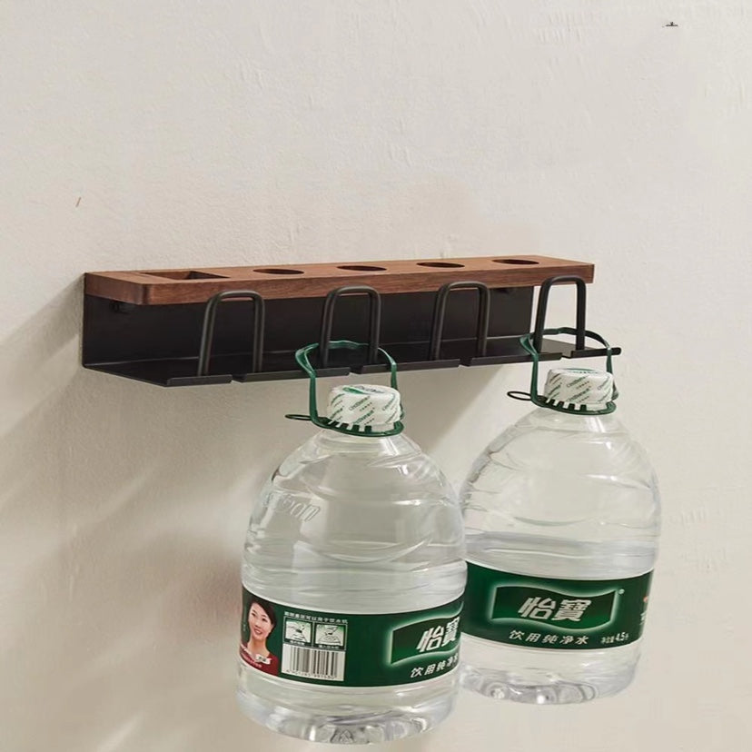 Black Walnut Toothbrush Station | Perforation free