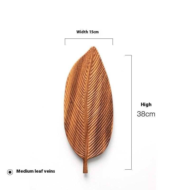 Solid Walnut Leaf Tray
