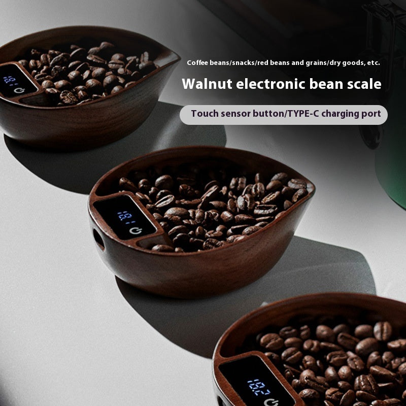 Walnut Italian Pour-over Coffee Electronic Scale Tray