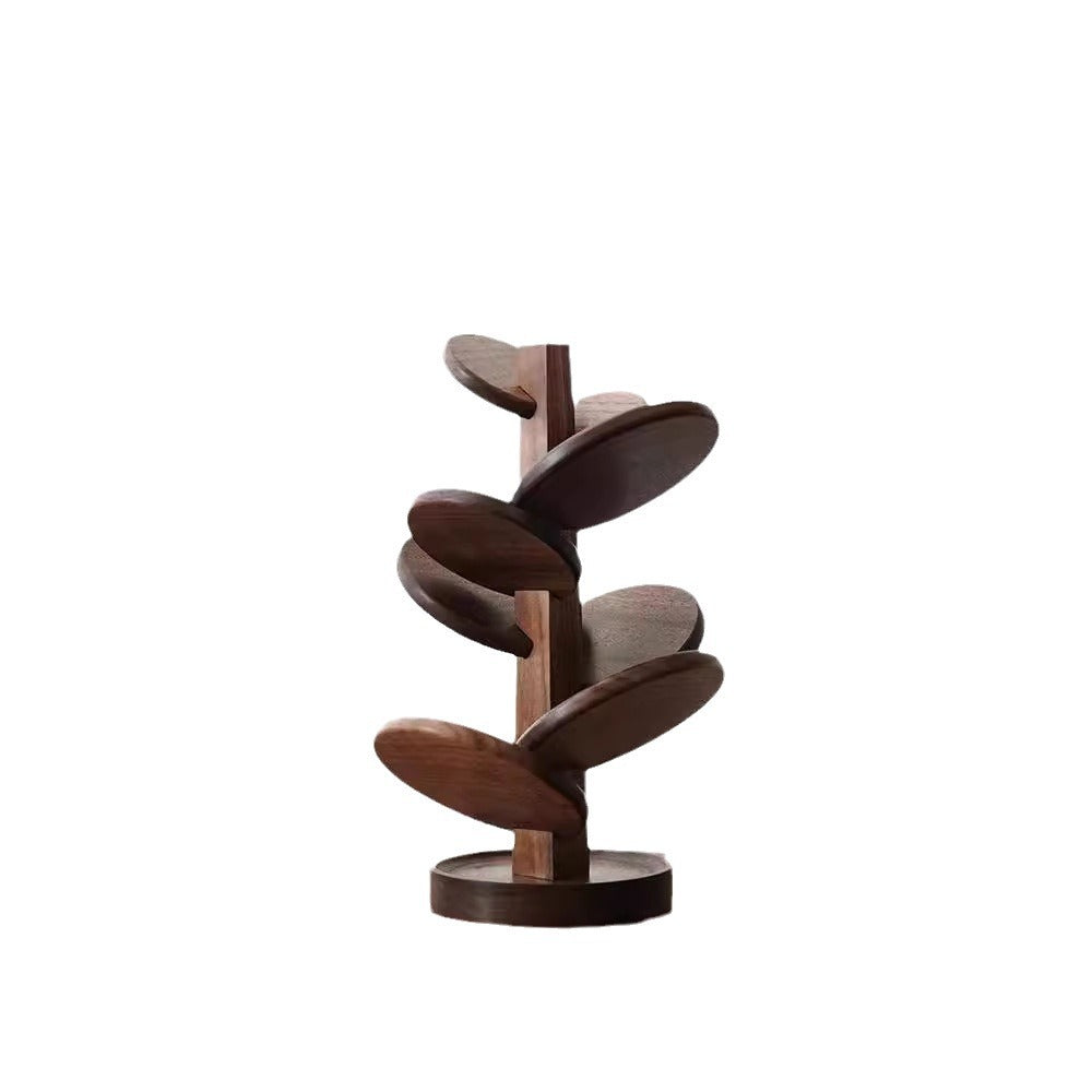 Premium Black Walnut Coaster Tree