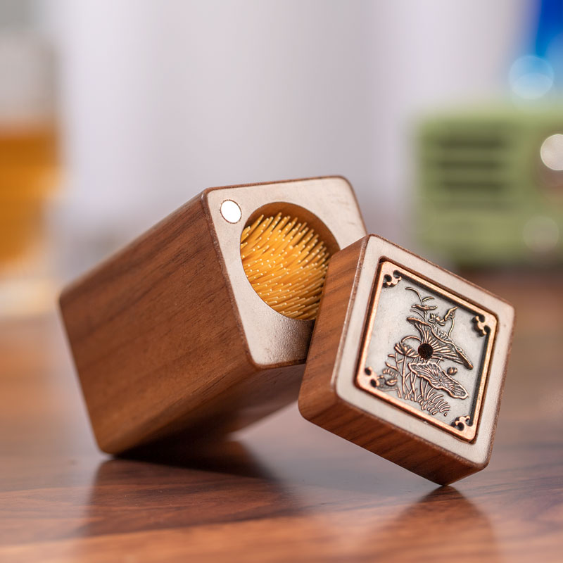 Black Walnut Toothpick Box