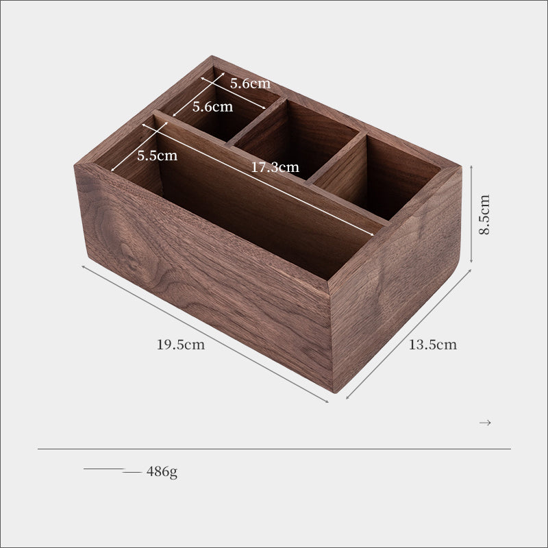 The Executive Walnut Desk Organiser