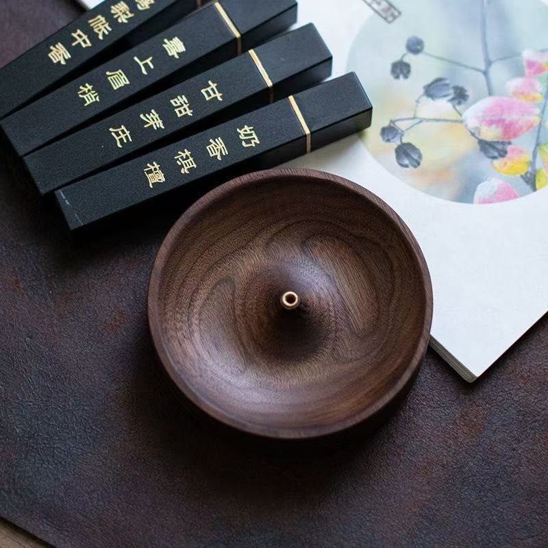 Handmade Black Walnut Incense Holder