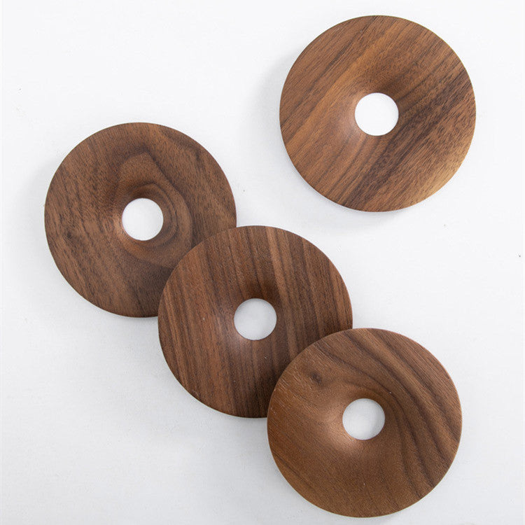 Black Walnut Tea Coaster Set