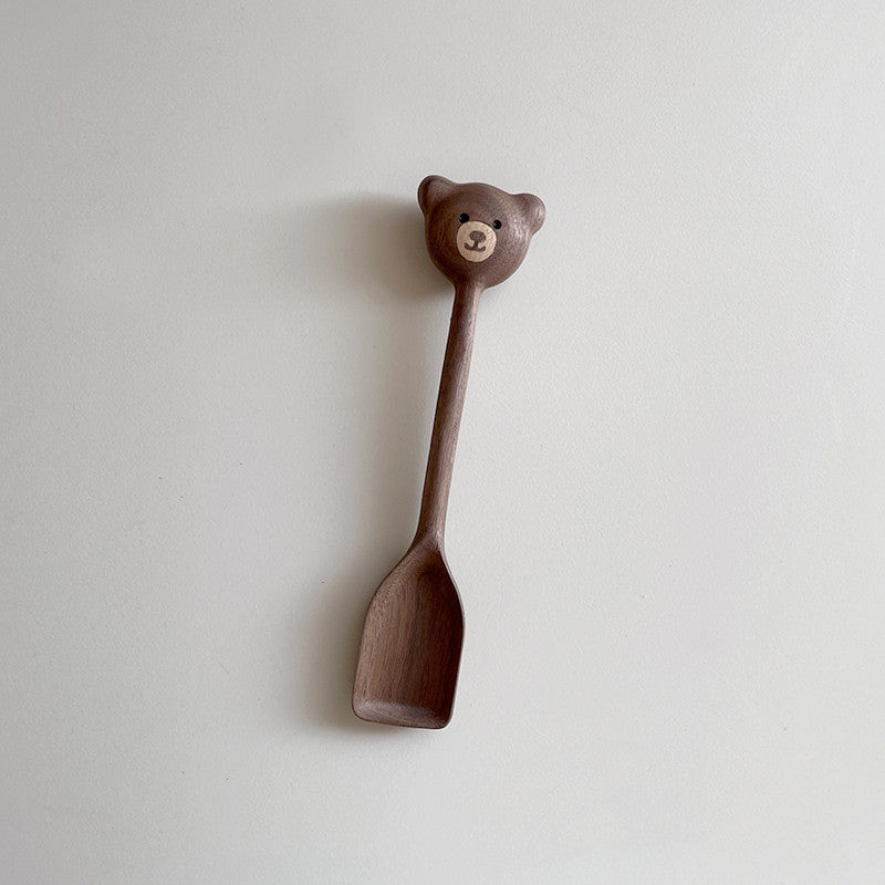 Handmade Bear Wooden Chopping Board & Utensil Collection