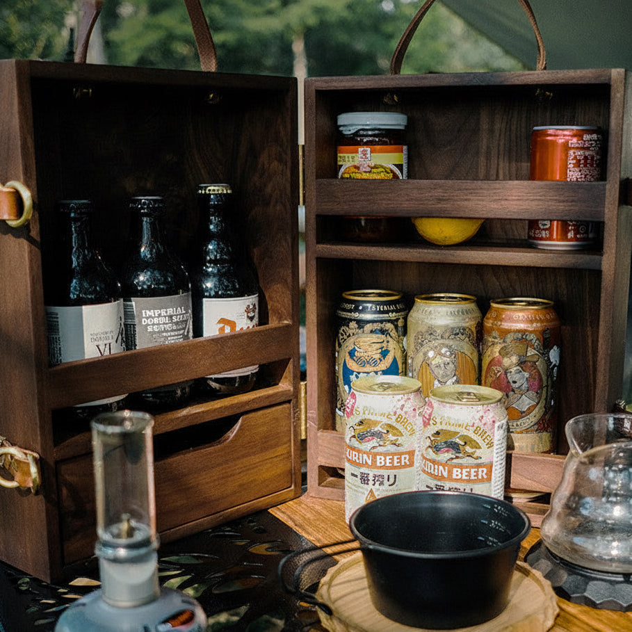 Black Walnut / Rose Wood Seasoning Storage Box