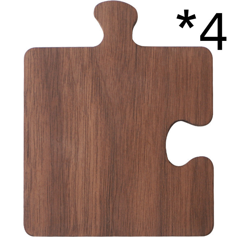 Walnut Puzzle Coaster Set (Set of 4)