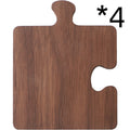 Walnut Puzzle Coaster Set (Set of 4)