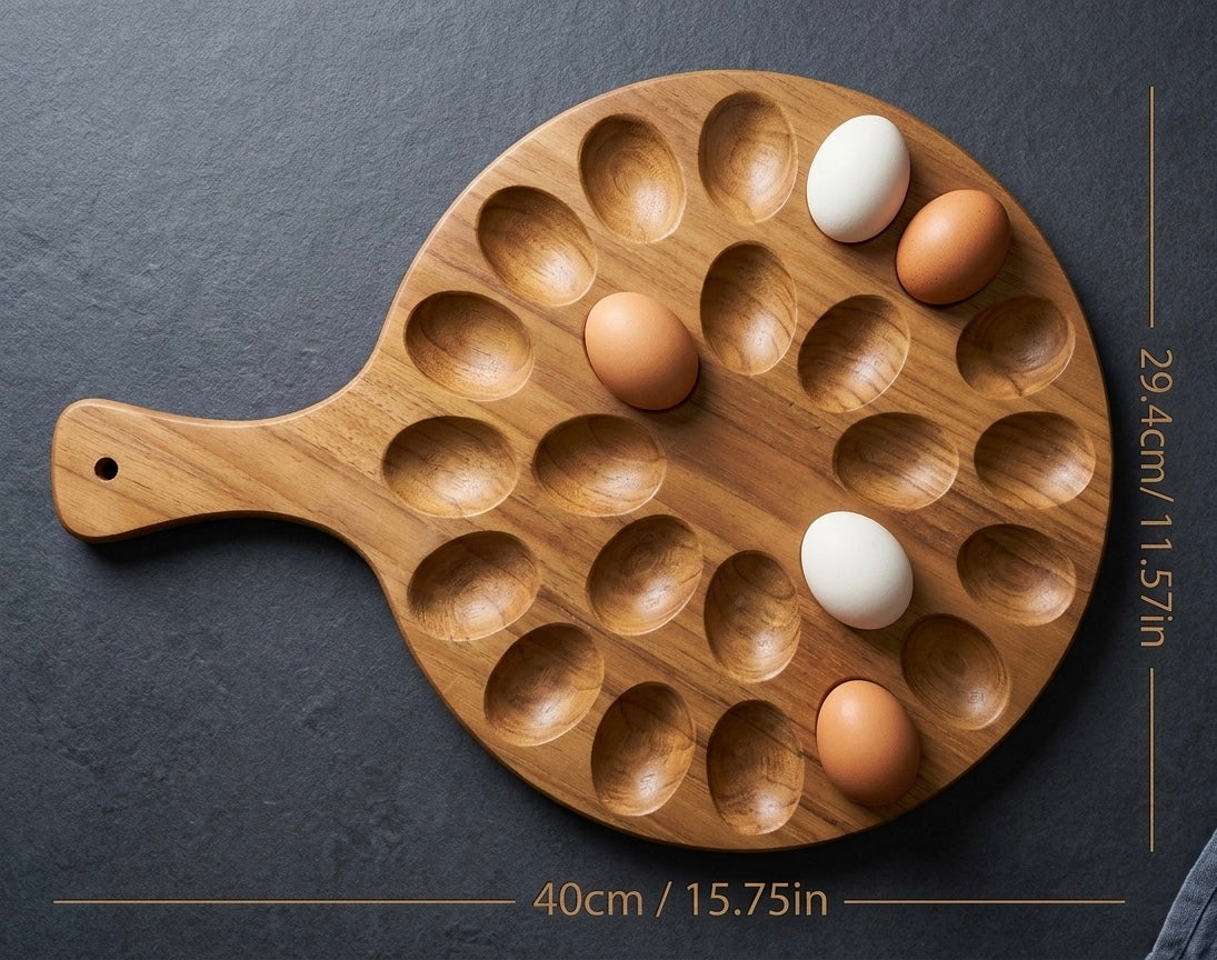 Wooden Egg Holder Tray