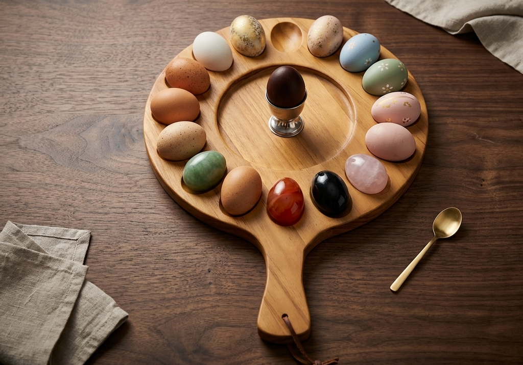 Wooden Egg Holder Tray