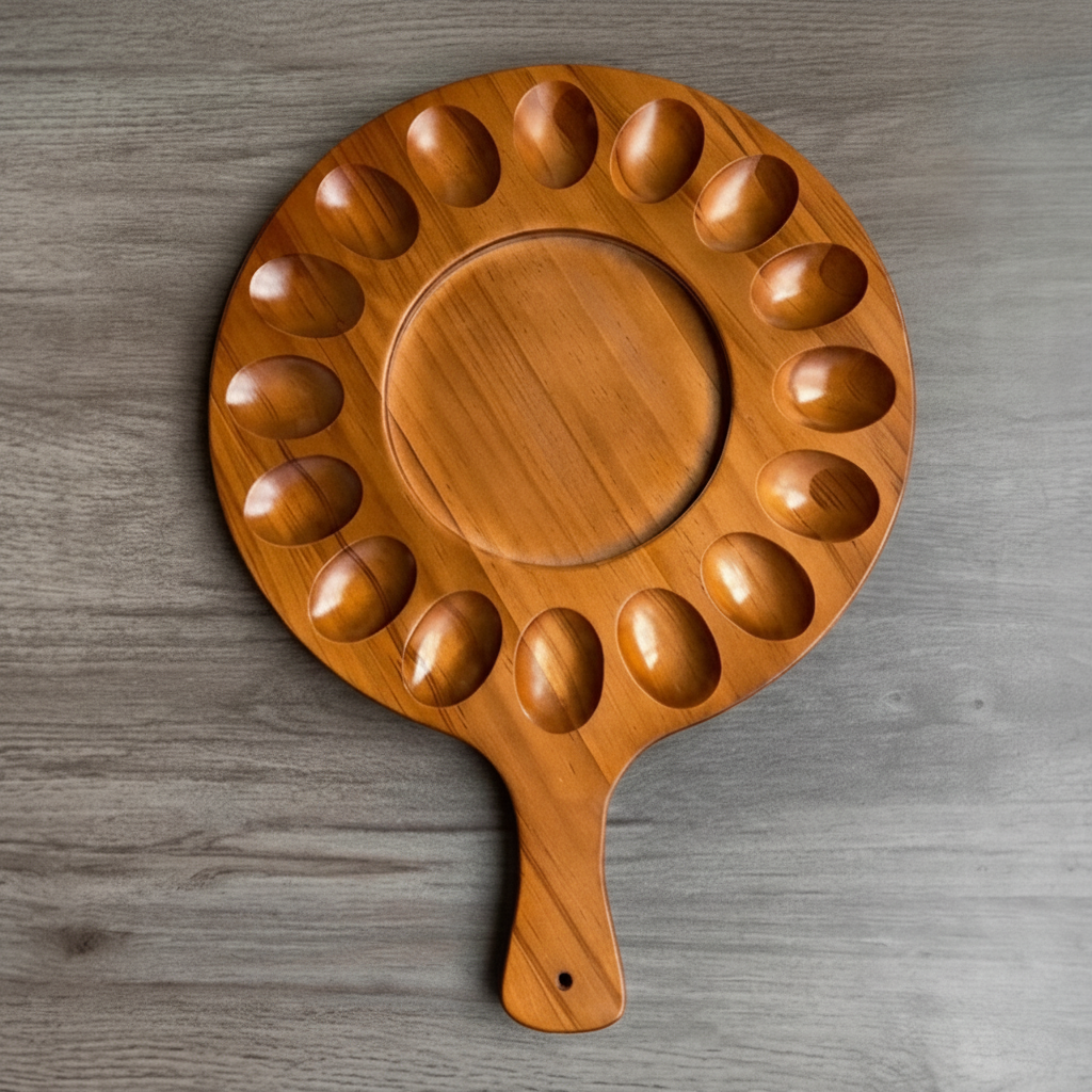 Wooden Egg Holder Tray