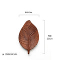Solid Walnut Leaf Tray