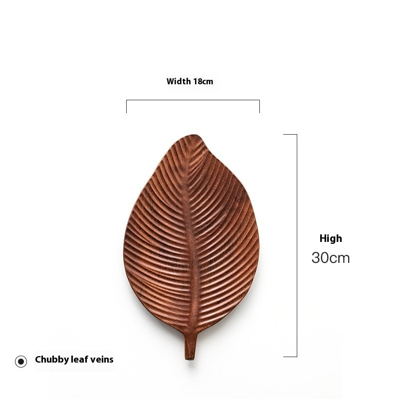 Solid Walnut Leaf Tray
