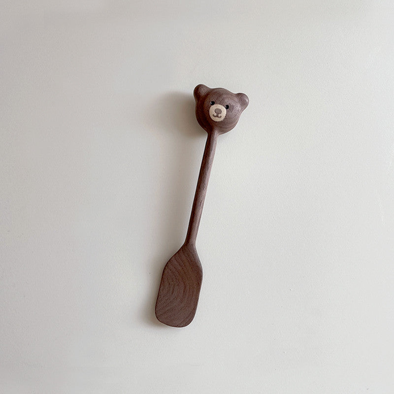 Handmade Bear Wooden Chopping Board & Utensil Collection