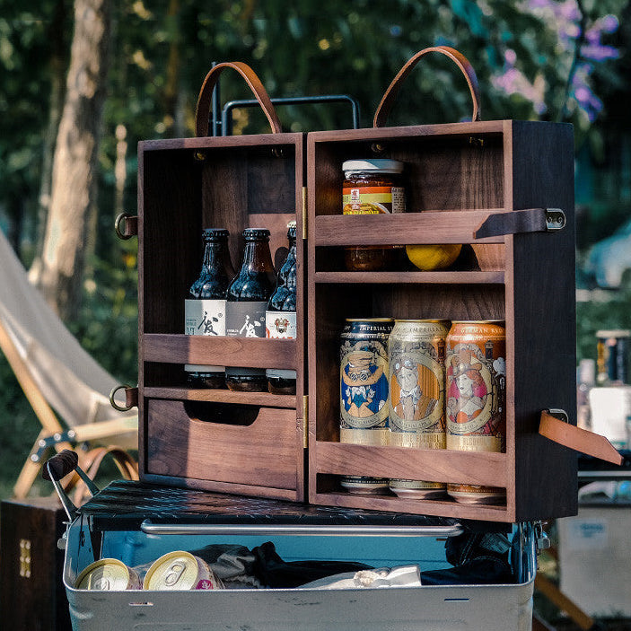 Black Walnut / Rose Wood Seasoning Storage Box