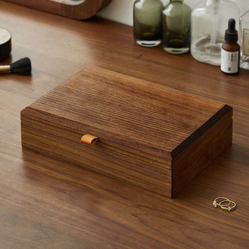 Large Capacity Walnut Jewelry Box