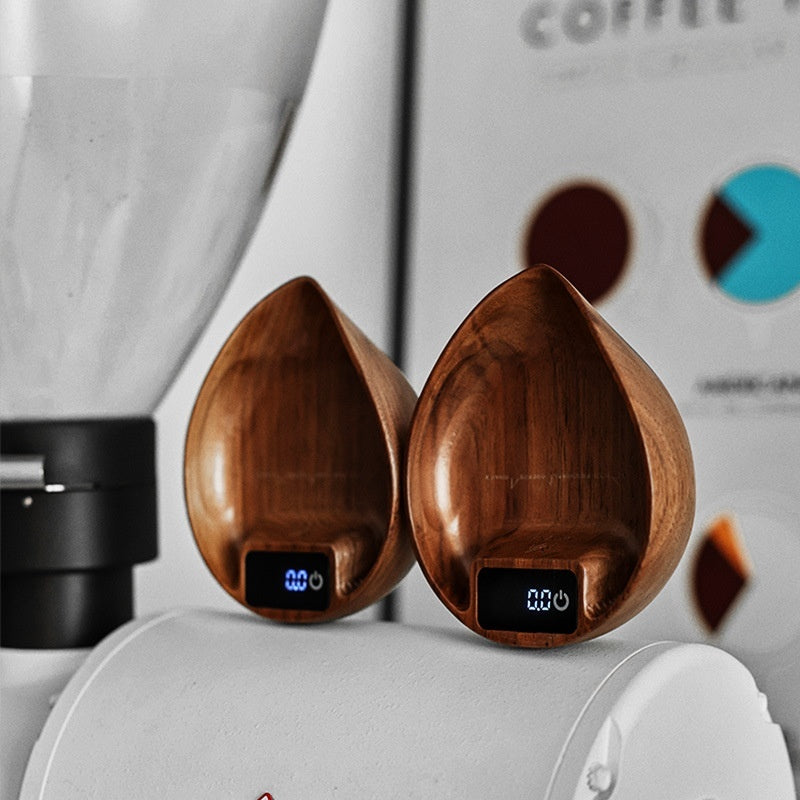 Walnut Italian Pour-over Coffee Electronic Scale Tray